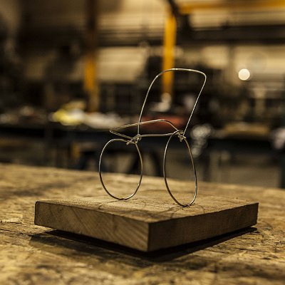 Chair Aluminium sculpture