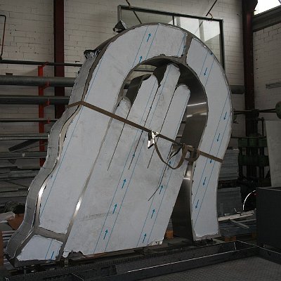 Metallskulptur Herstellung Werkstatt