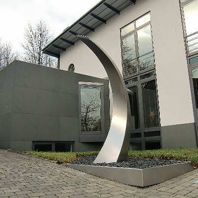 Edelstahlskulptur Kunst am Bau Design Dreber