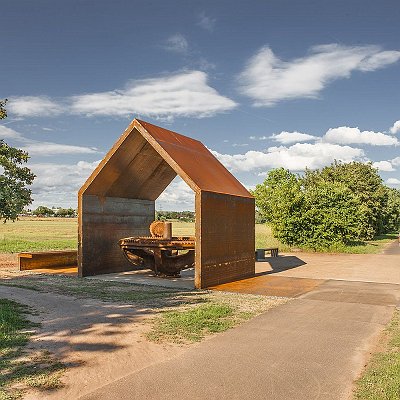 Dach Cortenstahl Verkleidung Wetterschutz wetterfest