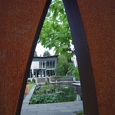 Sichtschutzwand Trennwand Corten Patinax